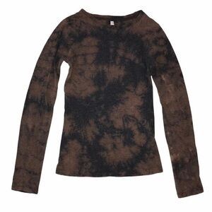 Custom Bleached COLOR STORY Long Sleeve Top